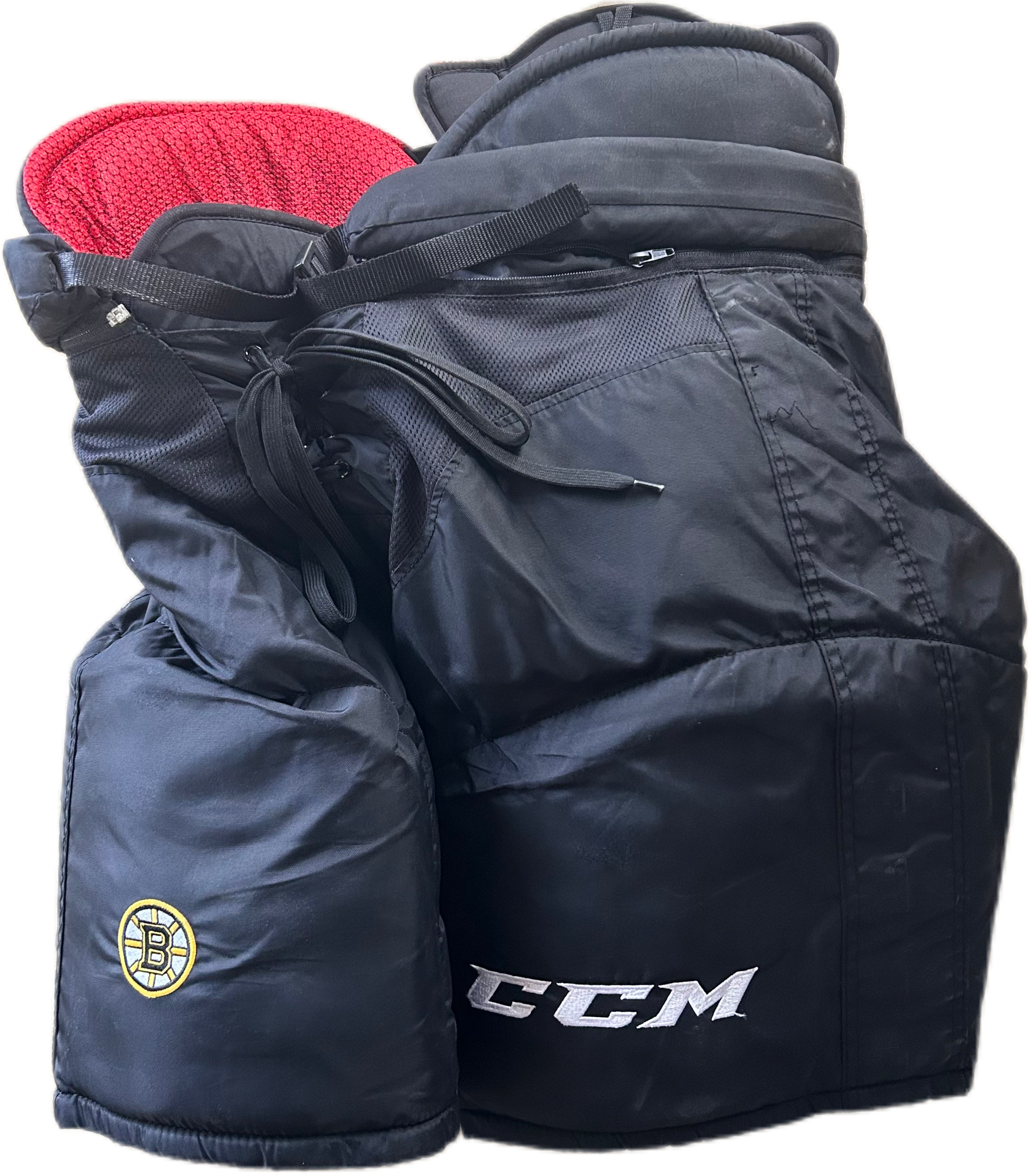 CCM HP45 - Pantalon de hockey Pro Stock d'occasion de la LNH - Bruins de Boston (noir)